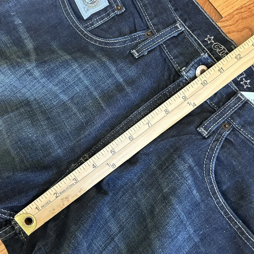 CINCH Mens Jeans‎ 31x30 (Actual 34x26) Dark Blue Bootcut Western Cowboy Stretch
